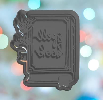 Halloween Spell Book Cookie Cutter
