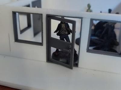 Door and door frame for foamcore terrain