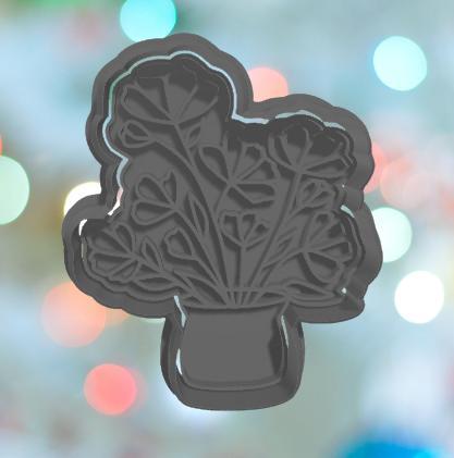 Flower Vase Cookie Cutter