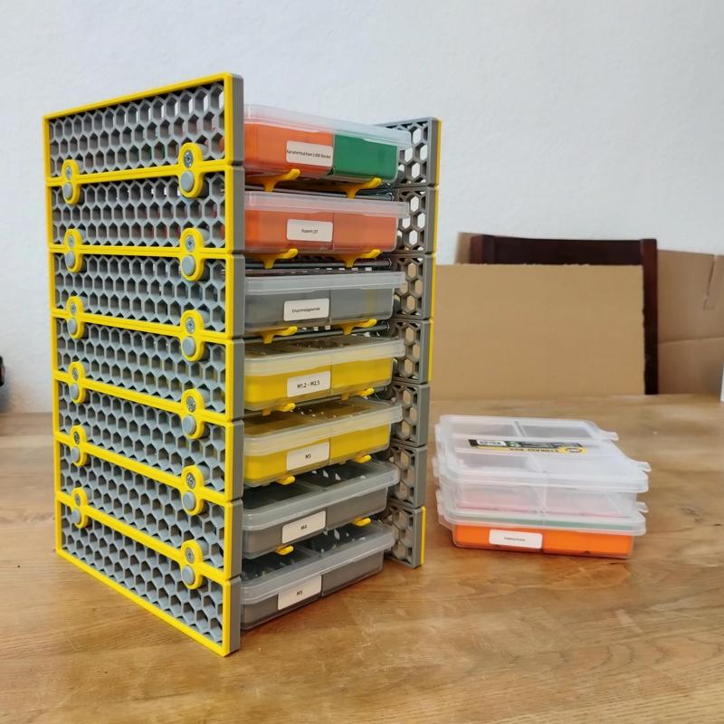 sturdy shelf for Werckmann organizer boxes