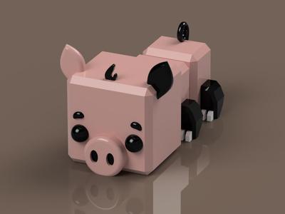 Cute Pig (Articulated)