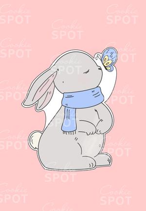 Bunny with a Butterfly Cookie Cutter