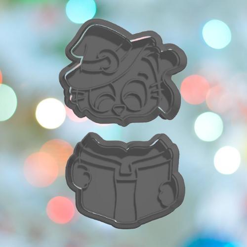 Halloween Witchy Cat Cookie Cutter Set