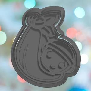 Baby Shower Baby In Blanket with Beanie Cookie Cutter
