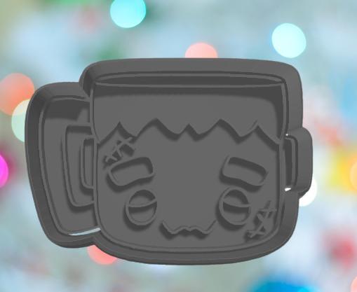 Halloween Frankenstein Mug  Cookie Cutter