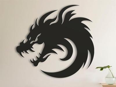 Aggressive Dragon Logo