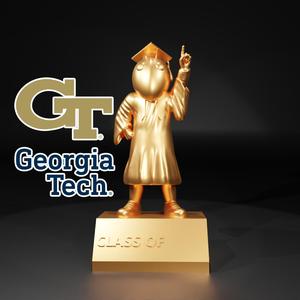 GRADUATION MASCOT Georgia Tech university - 3D PRINT