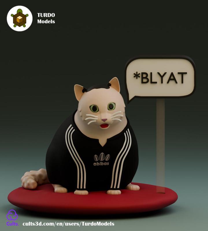 SLAV HUH CAT - Fat and SLAV-dorable cat from the meme
