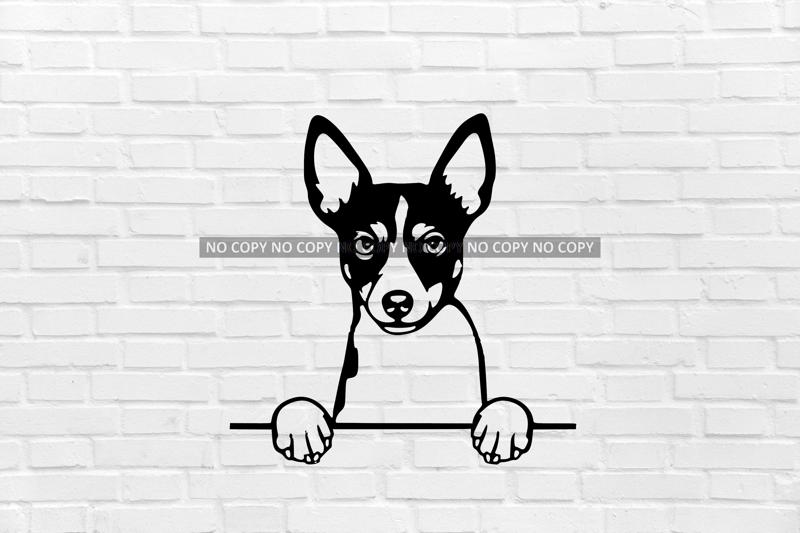 Rat Terrier dog wall decoration