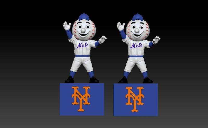 MLB - New York Mets mascot statue - 3d print