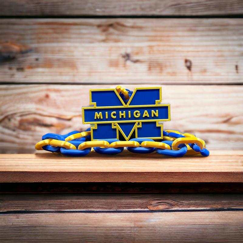 University of Michigan Logo Chain Necklace