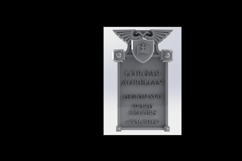 Lorgar NAMEPLATE FOR BUST