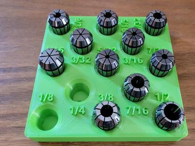 Gridfinity Collet Holders