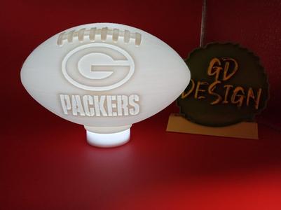 Green Bay Packers 3D NFL FOOTBALL TEALIGHT