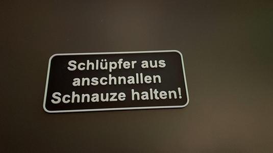 Schild für ins Auto