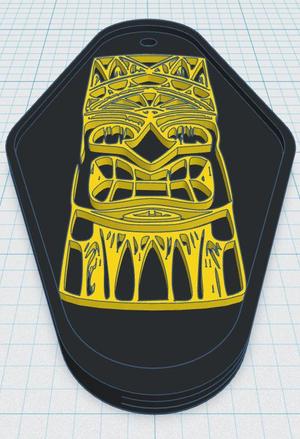 Tiki Keytag 77