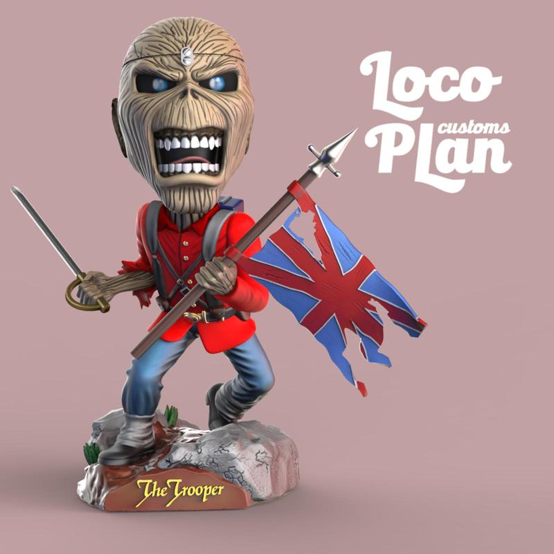 IRON MAIDEN EDDIE THE TROOPER BOBBLEHEAD