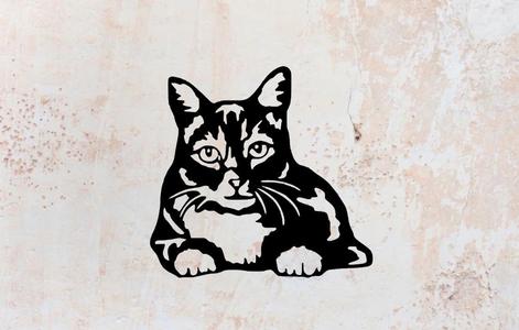 cat wall decoration wall mural cat deco wall house pet realistic pet