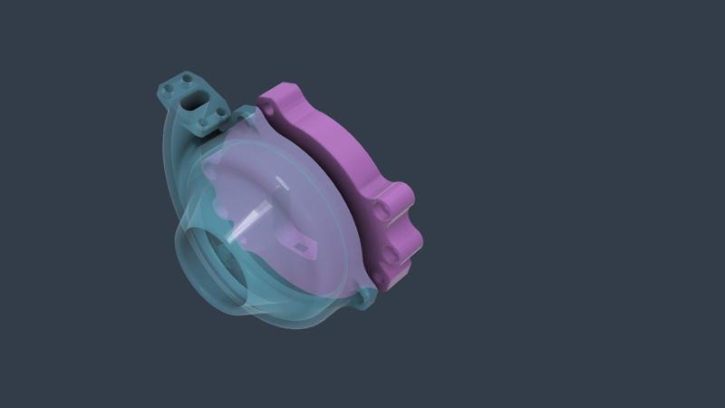 the 100 printer turbine mount plate