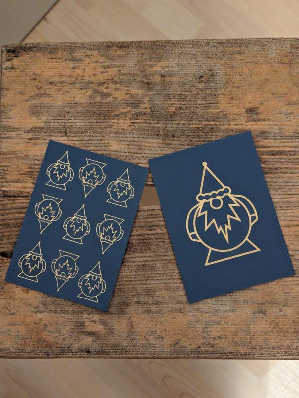 Kartenhalter Weihnachtsmann