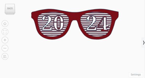 Happy new years!!! Celebrate with 2024 glasses.
