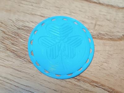 Clover patch badge, ready to be sewn on inspired in Caravana logo - Insignia o parche del tebol de la caravana de AGA