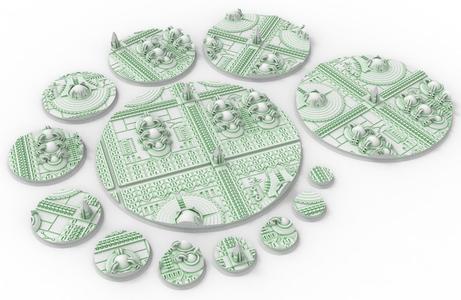 Cinan haven - 183 Round & Oval & Hexagonal bases for wargame set 2
