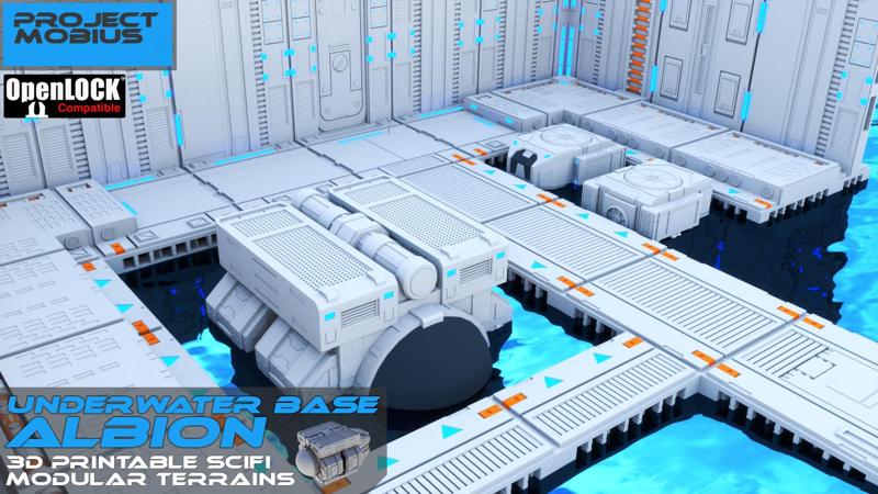 Underwater Base Albion – Scifi Modular Terrains