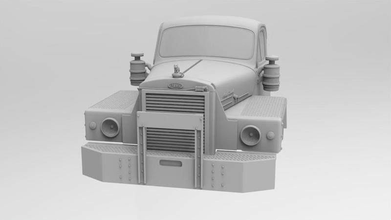 MACK B-81  FOR MACK ENGINE HOOD 1/25 SCALE CAB