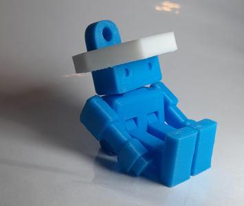 Robot keychain man