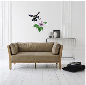 wall decor( hummingbird and hibiscus flower)