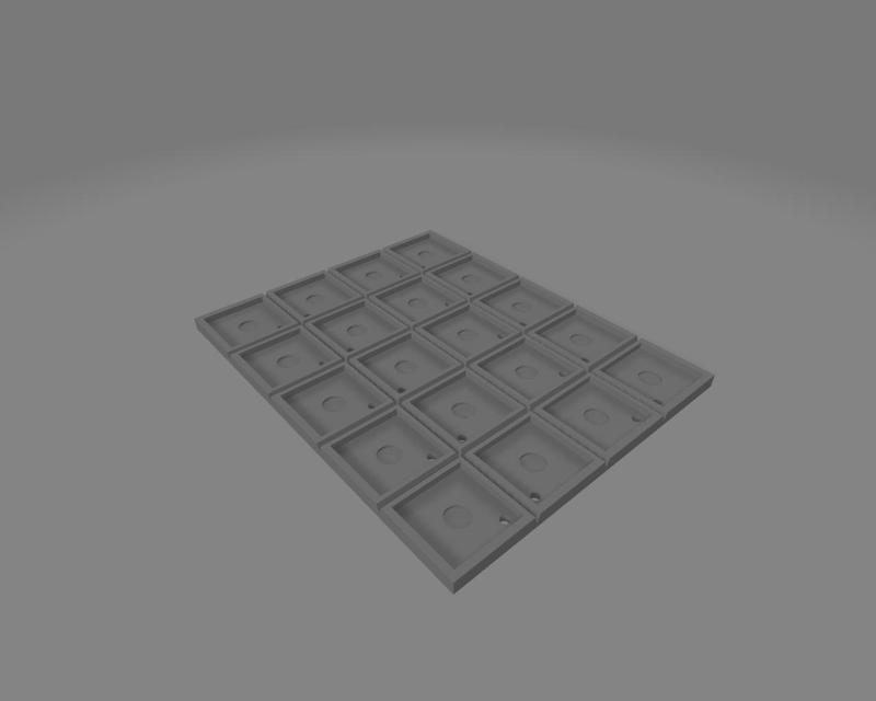 ADAPTER TRAY WARGAMES SQUARE 25 TO SQUARE 30