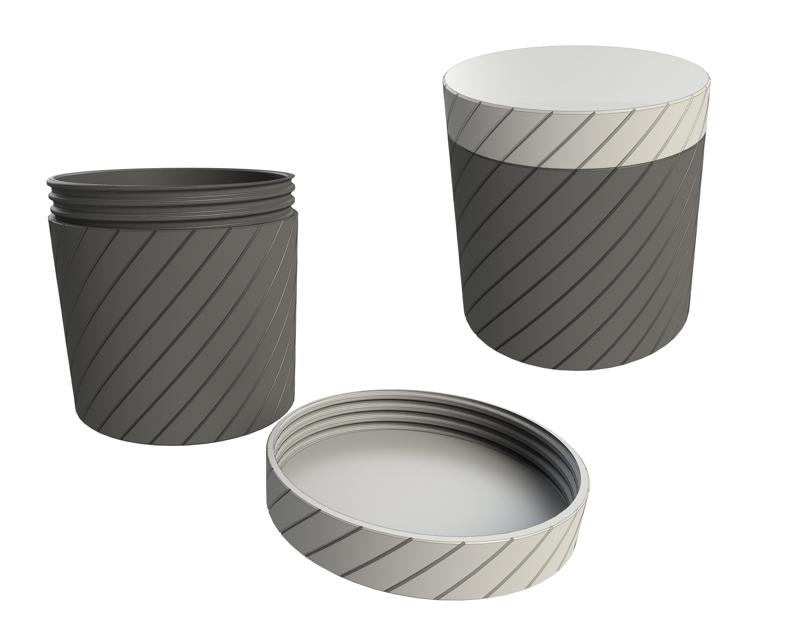 Jar Ø104 - Height 105 mm - Screw cap