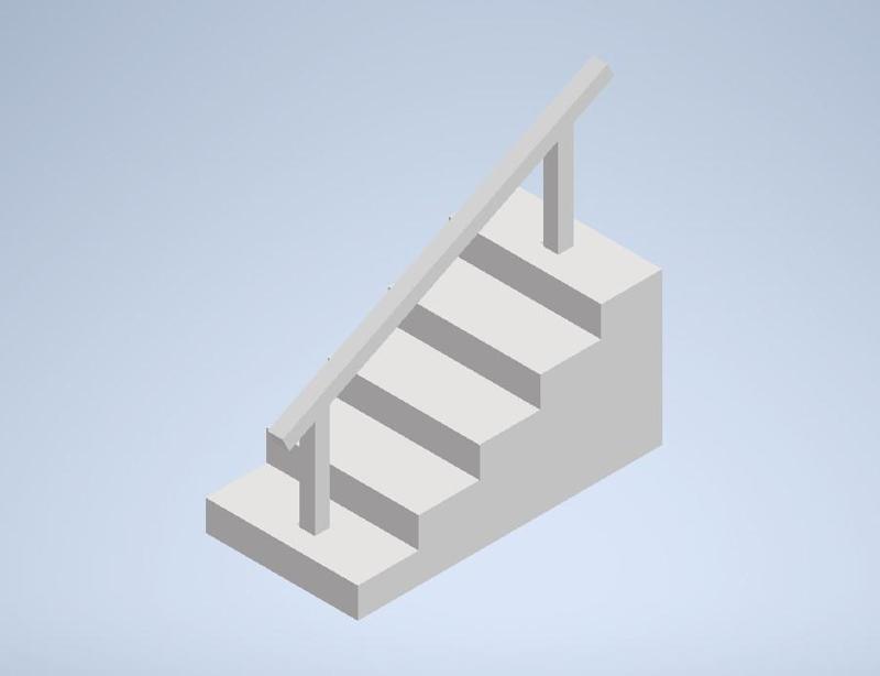 finger ramp stairs rail