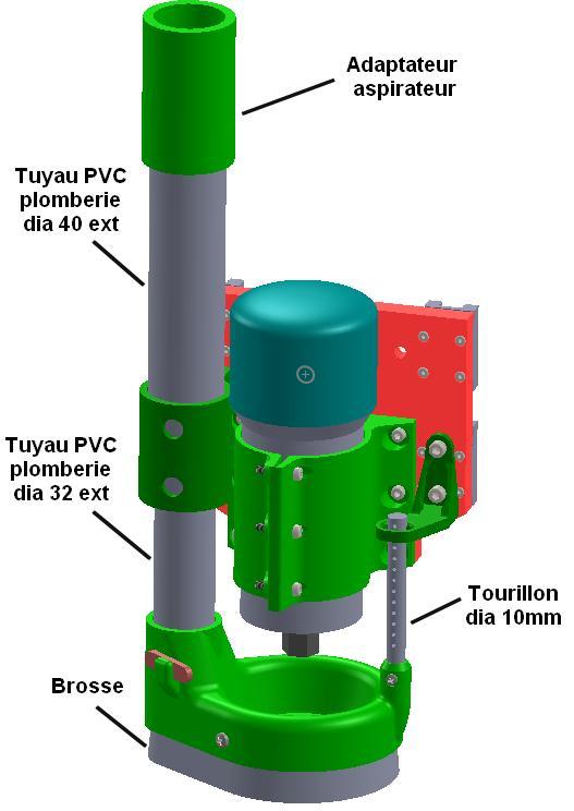 Dustshoe pour RSCNC, broche Katsu ou Vevor 1,5 kW