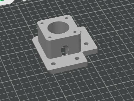 Voron Trident Lower Motor Mount Left, with Pass-Through Hole