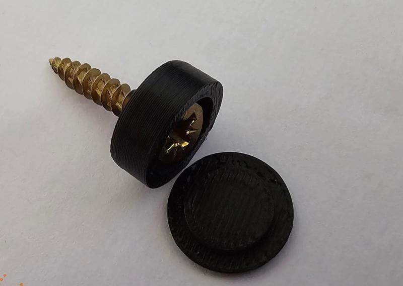 Screw post and cap for Makerlab Sign 