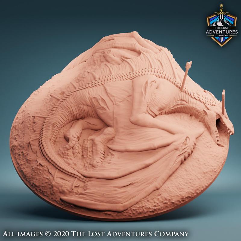 Dead Dragon Marker (White Guardian)