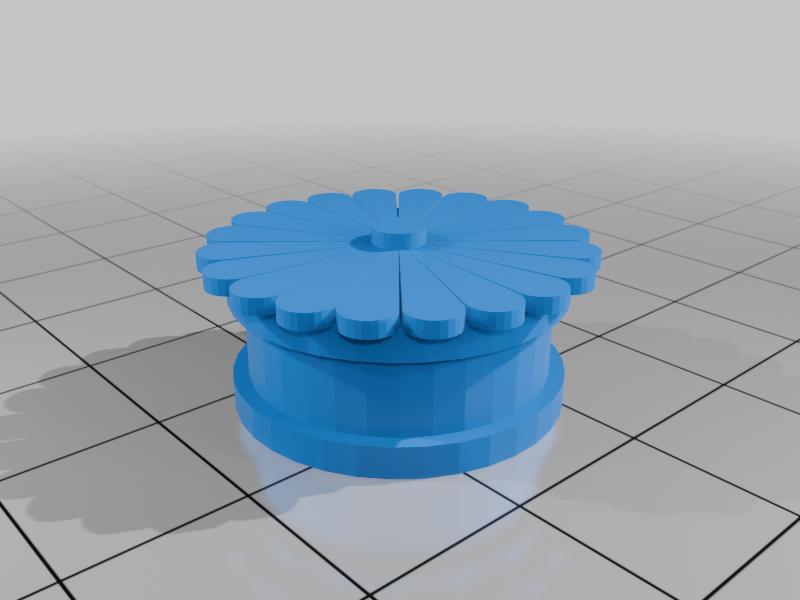 Solid 19mm 3/4inch Daisy Gauge Earring 