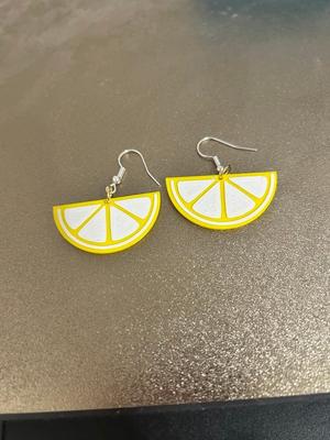 Half Lemon Earring