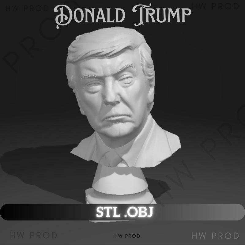 Donald Trump Portrait President Sculture