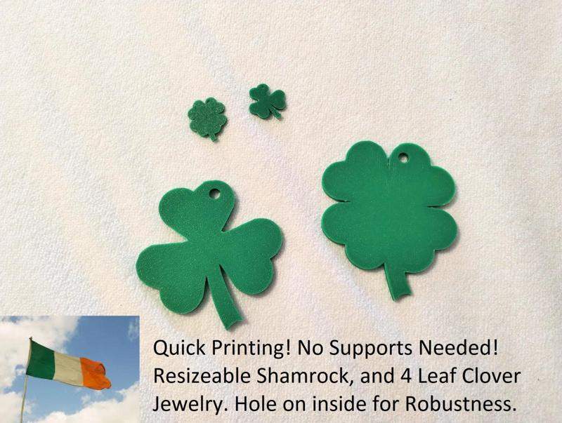 Simple Shamrock and Clover Jewelry