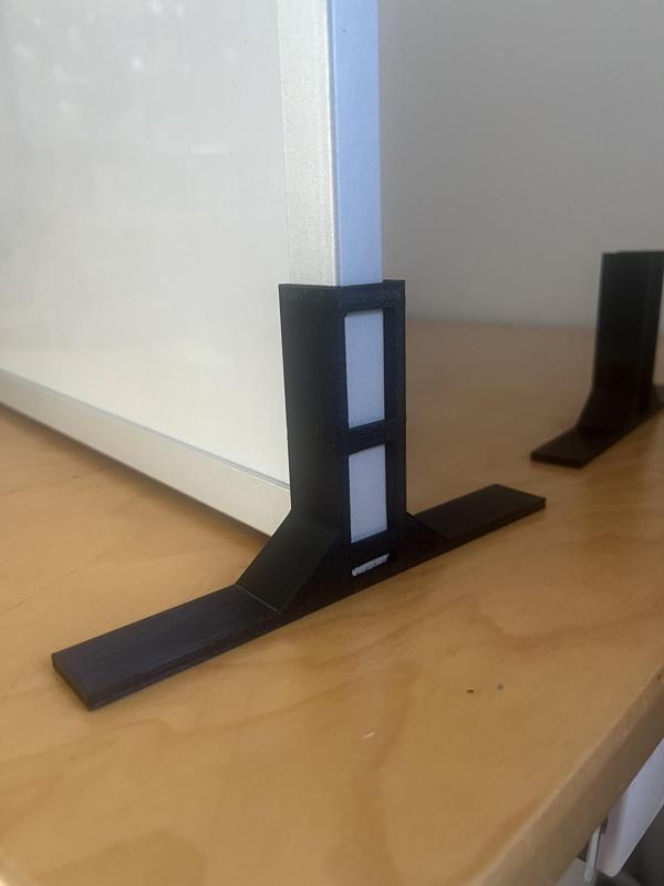 White board stand for table