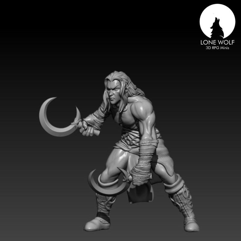 Goin Sidhe Warrior with two scythes