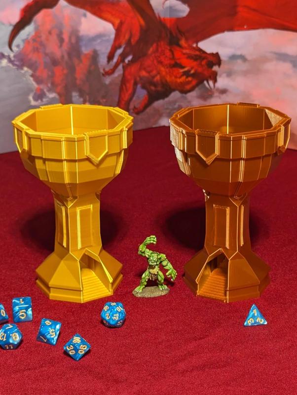 Goblet Dice Tower for you Dwarves/Clerics/Paladins