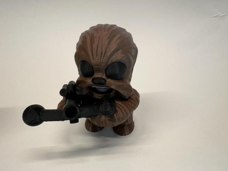 Baby Wookie with gun