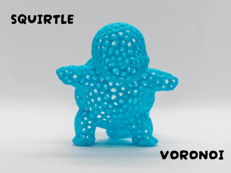 Squirtle (Pokemon) - Voronoi (Less See Through)