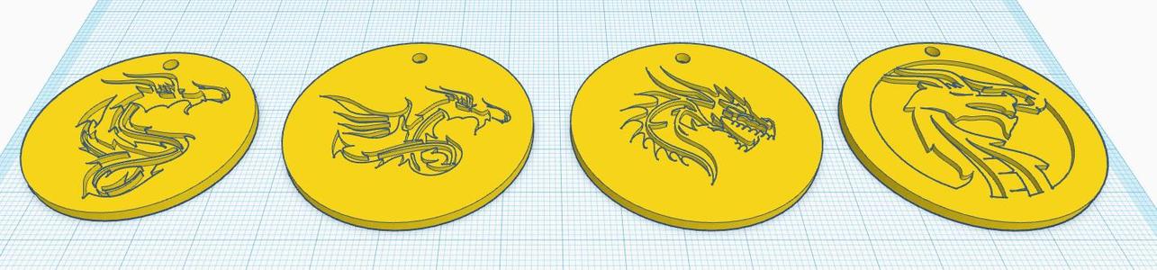 Keychain dragons
