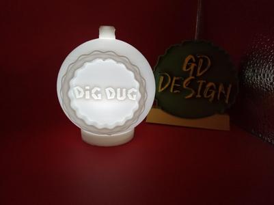 Dig Dug Retro Game CHRISTMAS ORNAMENT TEALIGHT