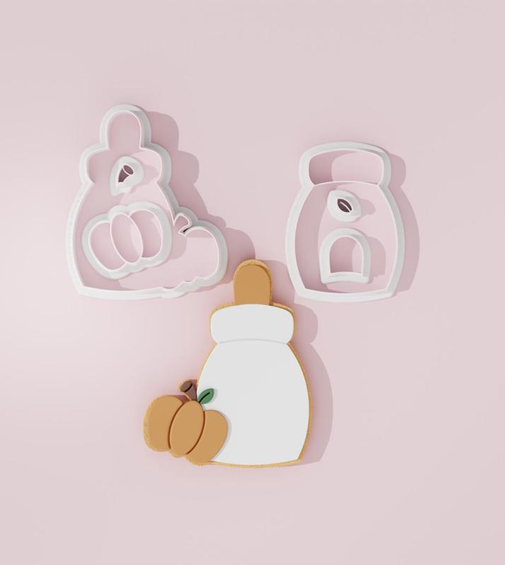 Pumpkin Baby Shower #3 Cookie Cutter with CCHub Logo